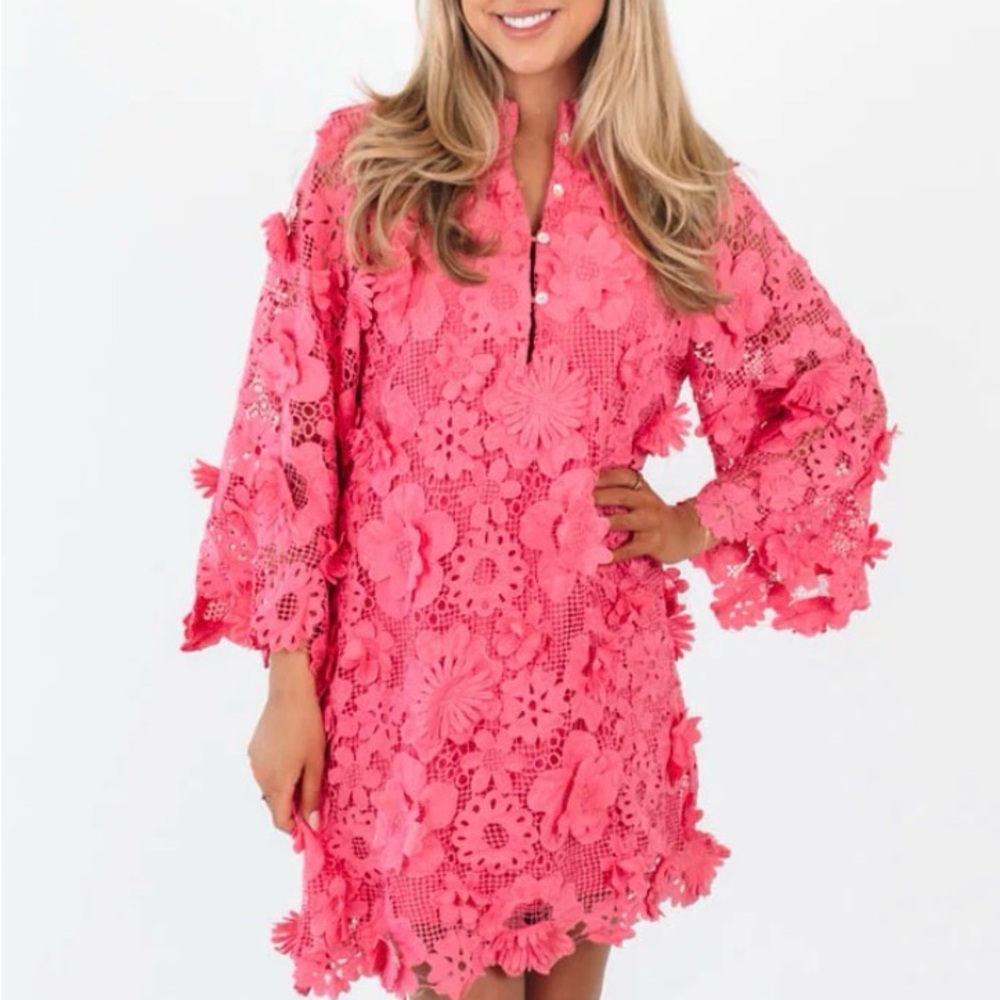 J.Marie XL The Seraphina Dress Hot Pink. Worn once great condition!